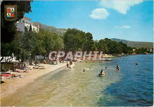 Moderne Karte N 1862 mallorca vue partielle de la plage