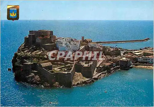 Cartes postales moderne N 121 peniscola(castellon) vue aerienne