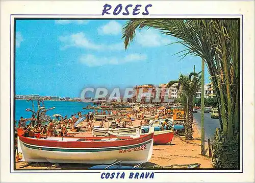 Cartes postales moderne Rosas costa brava r 122 plage des pacheurs