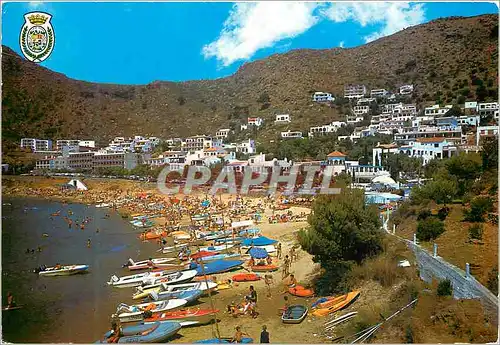 Moderne Karte Rosas costa brava 98 petites canyelles vue partielle