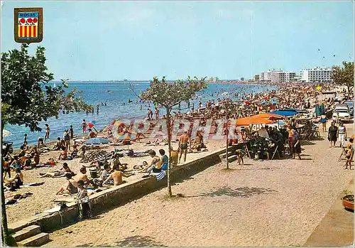 Cartes postales moderne Rosas costa brava 3299 vue generale de la plage