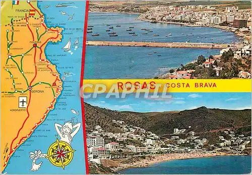 Cartes postales moderne Rosas costa brava 1974