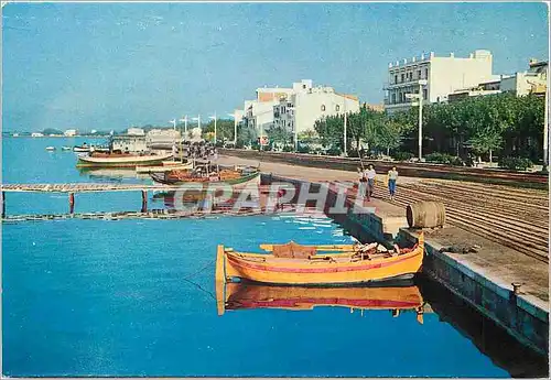 Cartes postales moderne Rosas costa brava 2036 vue partielle de la promenade maritime