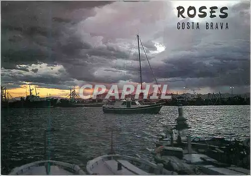 Cartes postales moderne Rosas costa brava 1134 beau crepuscule