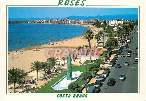 Cartes postales moderne Rosas costa brava 1163 monument au pecheurs