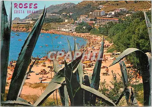 Cartes postales moderne Rosas costa brava r104 plage de la almadraba