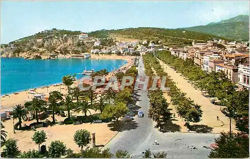 Cartes postales moderne Costa brava espana san feliu de guixols serie 6 n 3 promenade maritime