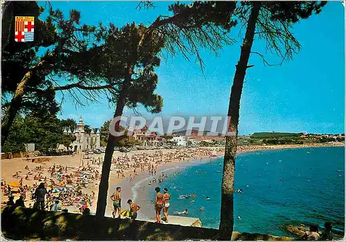 Cartes postales moderne Costa brava espana san feliu de guixols n 169 plage de st pol