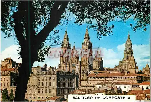 Cartes postales moderne Santiago de compostela 3200 la cathedrale depuis la herradura