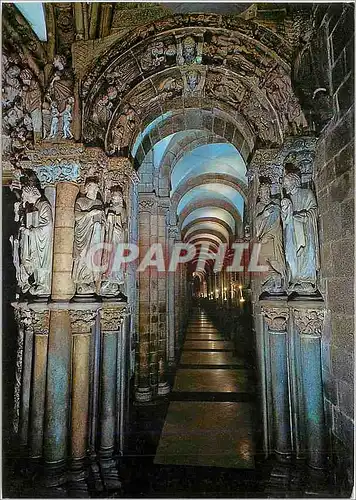 Cartes postales moderne Santiago de compostela n 129 cathedrale portique de la gloire et salle lateral droite