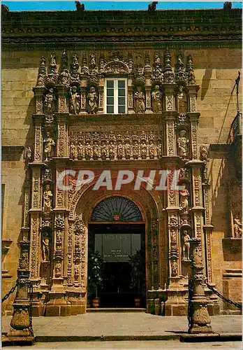 Cartes postales moderne Santiago de compostela 3320 porte principale du auberge des rois catholiques