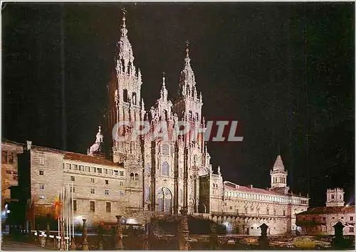 Cartes postales moderne Santiago de compostela cathedrale facade de l obradoire(siecle xviii)