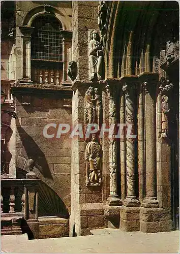 Cartes postales moderne Santiago de compostela 2054 catedrale facade des platerias detail