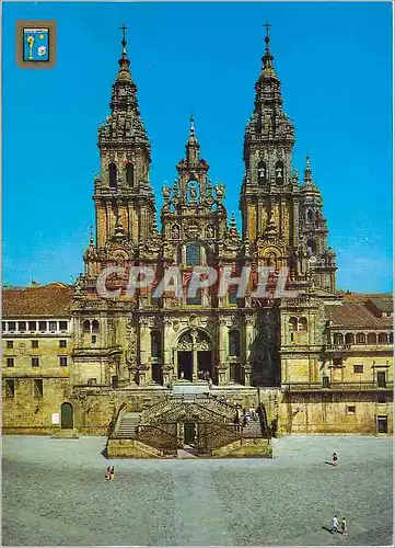 Cartes postales moderne Santiago de compostela n 7 facade principale de la cathedrale