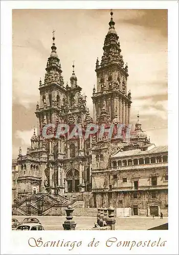 Cartes postales moderne Santiago de compostela 621 cathedrale facade du obradoiro(sigle xviii)