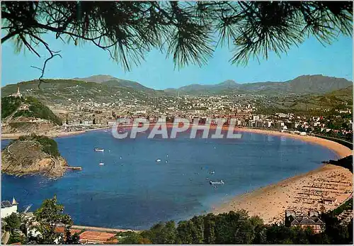 Cartes postales moderne San sebastian 70 vue generale depuis le mont igueldo