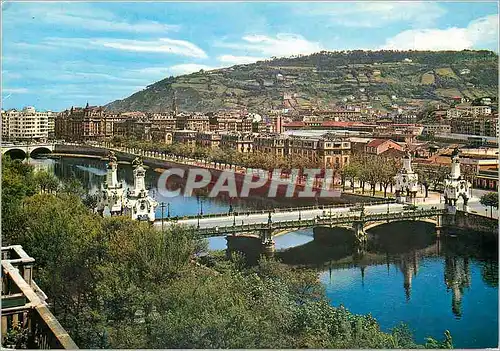 Cartes postales moderne San sebastian 31 le fleuve urumea et ponts