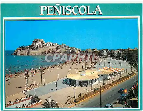 Moderne Karte Peniscola(castellon) 72 paseo maritimo y playa