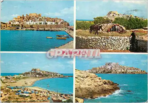 Cartes postales moderne Peniscola 6 divers aspects de la ville