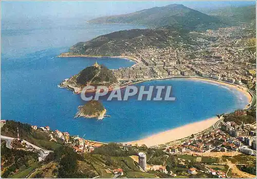 Cartes postales moderne San sebastian 121 vue aerienne