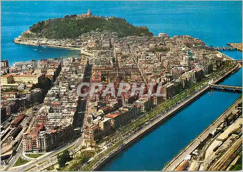 Cartes postales moderne San sebastian 122 vue aerienne