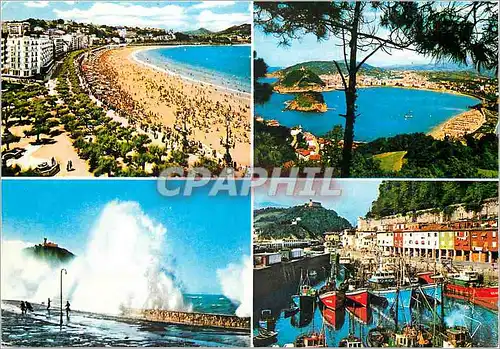 Cartes postales moderne San sebastian 39 playa de la concha