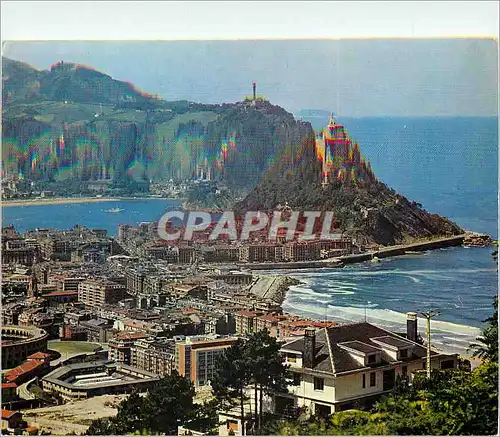 Cartes postales moderne San sebastian vue du mont ulia