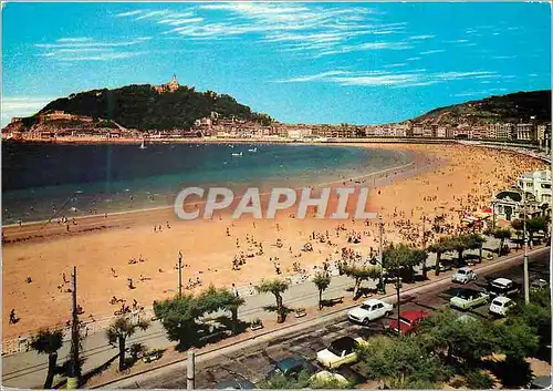 Cartes postales moderne San sebastian 1308 plage de la concha