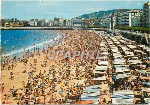 Cartes postales moderne San sebastian plage de la concha