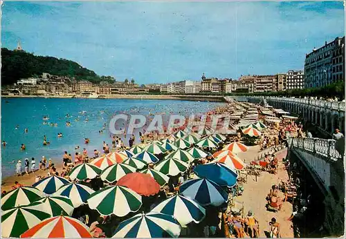 Cartes postales moderne San sebastian n 6 plage de la concha