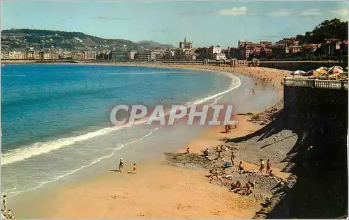 Cartes postales moderne San sebastian plage de la concha