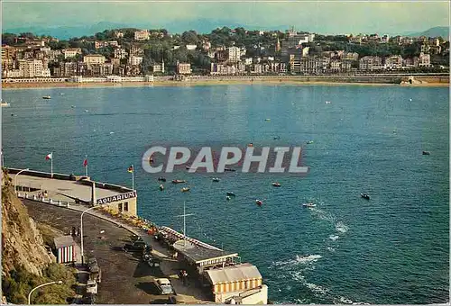 Moderne Karte San sebastian vue du mont urgult