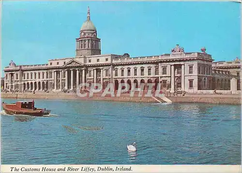 Moderne Karte The customs house and river liffey dublin ireland