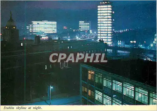Moderne Karte Dublin skyline at night