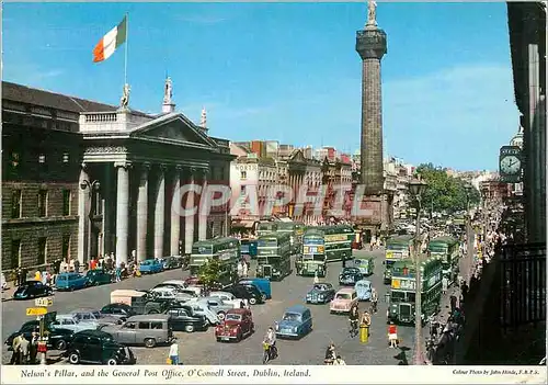 Cartes postales moderne Dublin ireland nelson s pillar and the general post office o connell street
