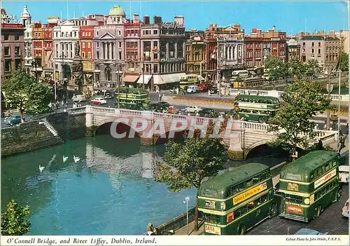 Cartes postales moderne Dublin ireland o connell bridge and river liffey