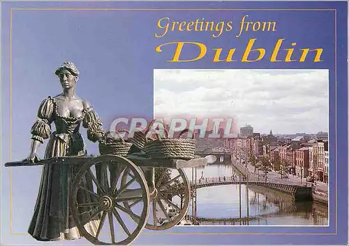 Moderne Karte Greetings from dublin