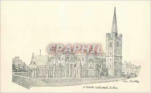 Moderne Karte St Patrick cathedral Dublin