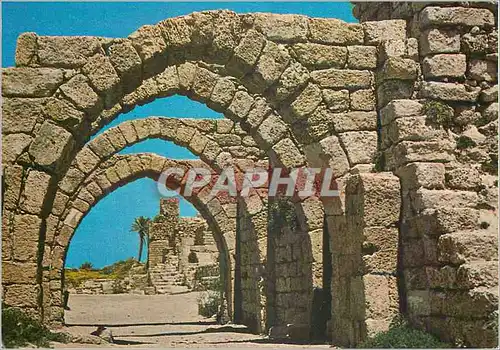 Moderne Karte Caesarea ancient arch way