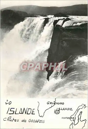 Cartes postales moderne Island Chutes de Godafoss