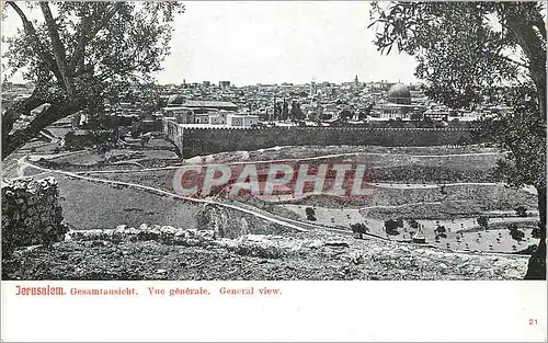 Moderne Karte Jerusalem Vue generale