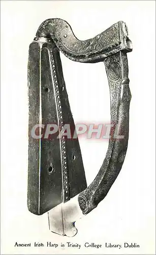 Cartes postales moderne Ancient Irish Harp in Trinity College Library Dublin