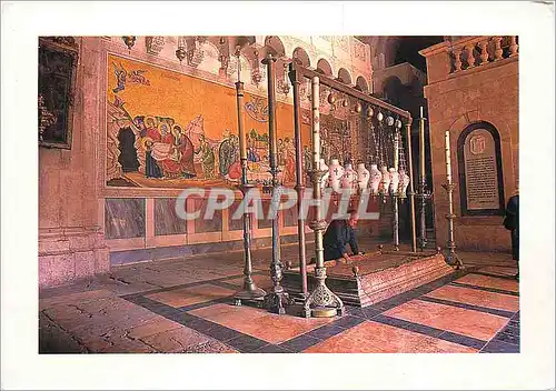 Moderne Karte Dans la basilique du Saint Sepulcre