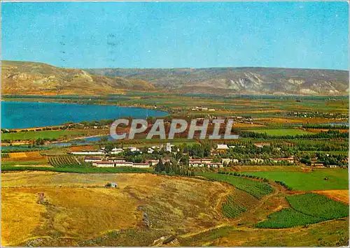 Cartes postales moderne La Vallee de Kinnereth Le Lac et les Monts du Golan