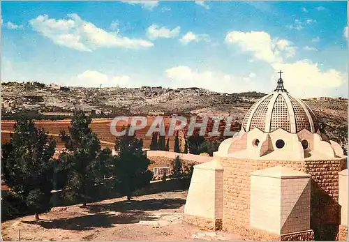 Moderne Karte Bethlehem General view of Bethlehem from the Shepherds Field