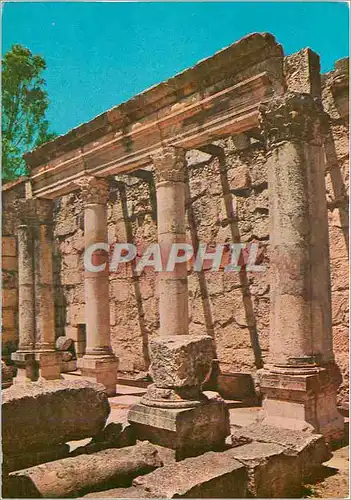 Moderne Karte Capernaum Ancient Synagogue