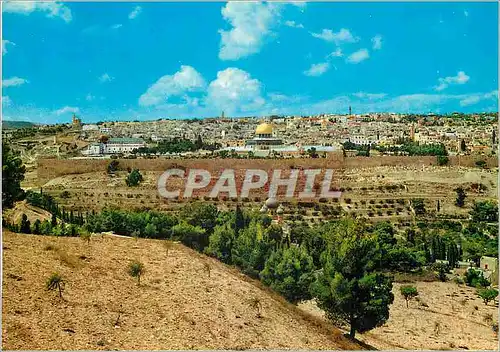 Moderne Karte Jerusalem Panorama