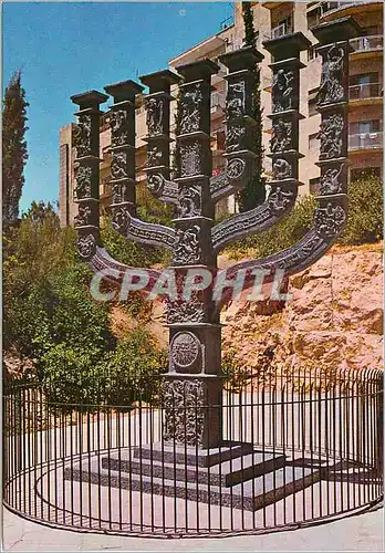 Moderne Karte Jerusalem La Grande Menorah de la Knesset