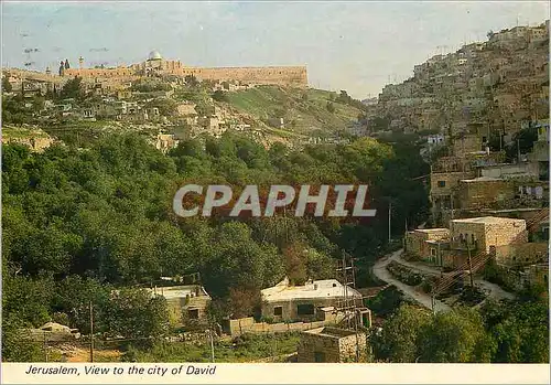 Moderne Karte Jerusalem View of the city of David