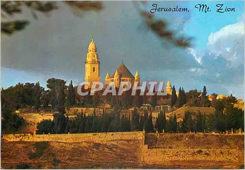 Moderne Karte Jerusalem Mt Zion